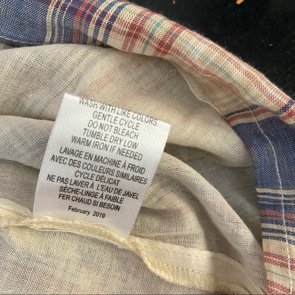 Red Thread Womens Plaid Dress With Buttons - Picture 5 of 6